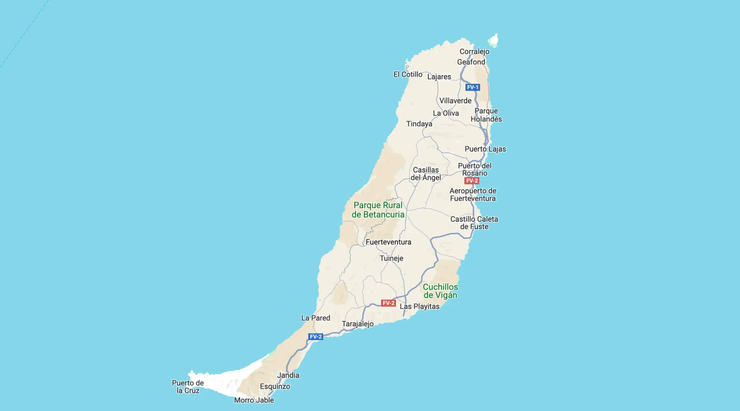 Fuerteventura Map Fuerteventura Map