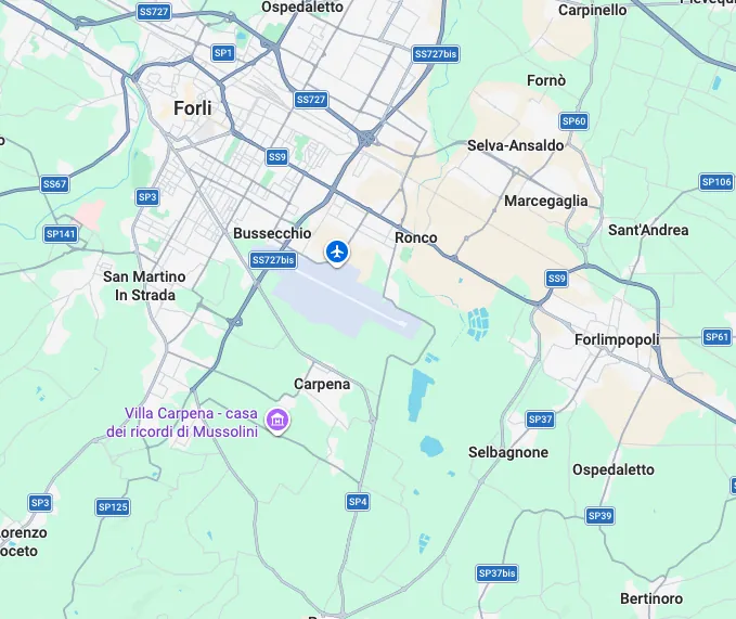 Forlì map Forlì map