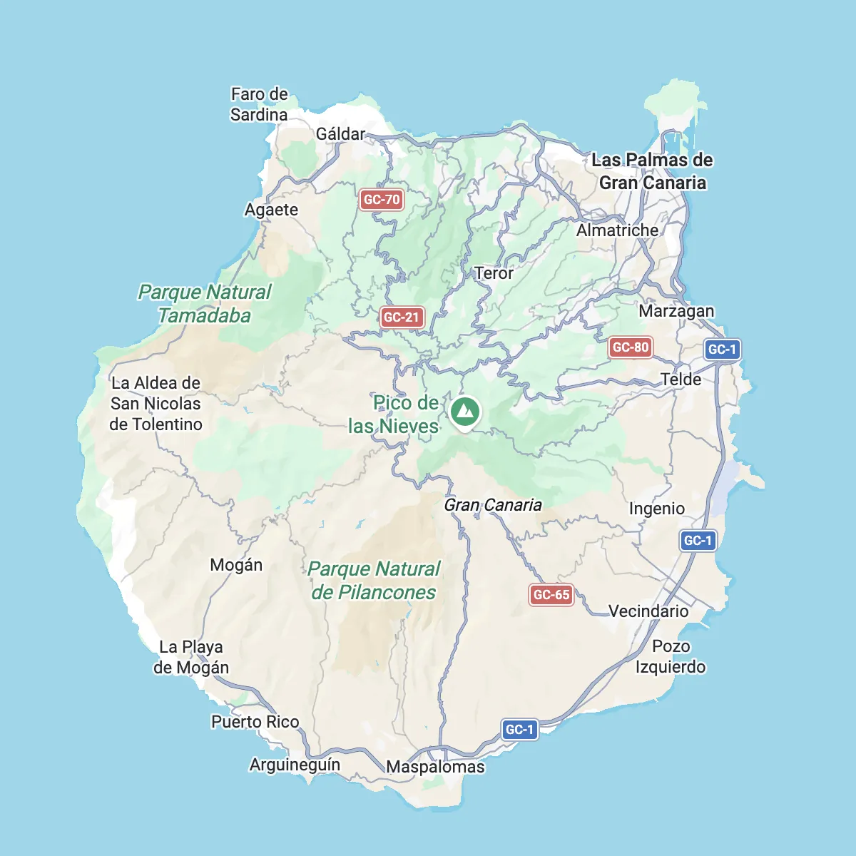 Las Palmas Map