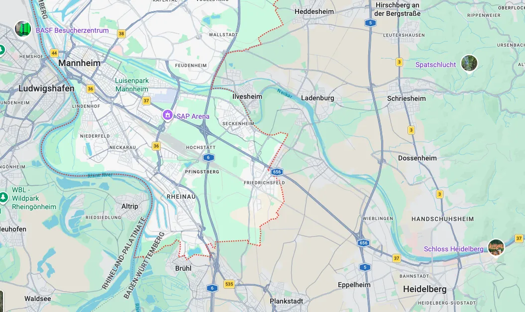 Mannheim Map Mannheim Map